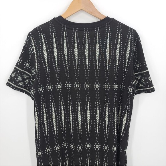 Tory Burch Bologna Knit Mini Dress Aztec 100% Pima Cotton Drawstring - Picture 6 of 11